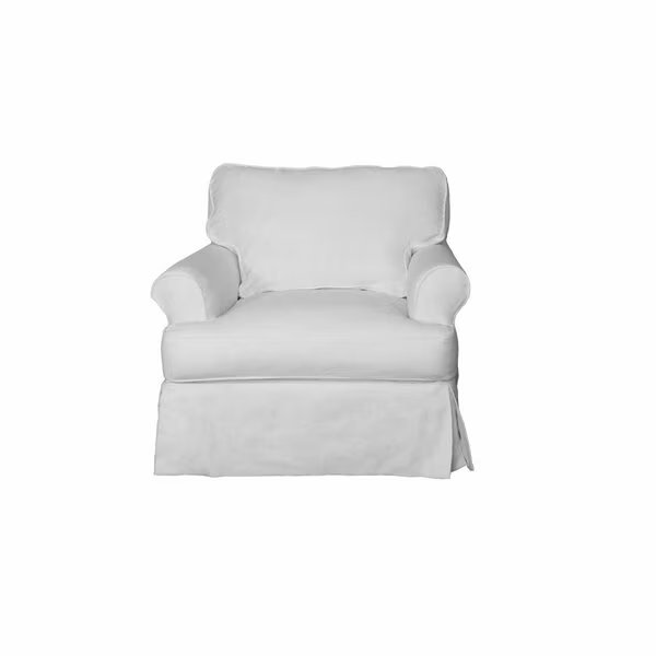 Horizon Slipcovered Chair Peyton Pearl, Sunset Trading, Mfr#: SU-117620-391081